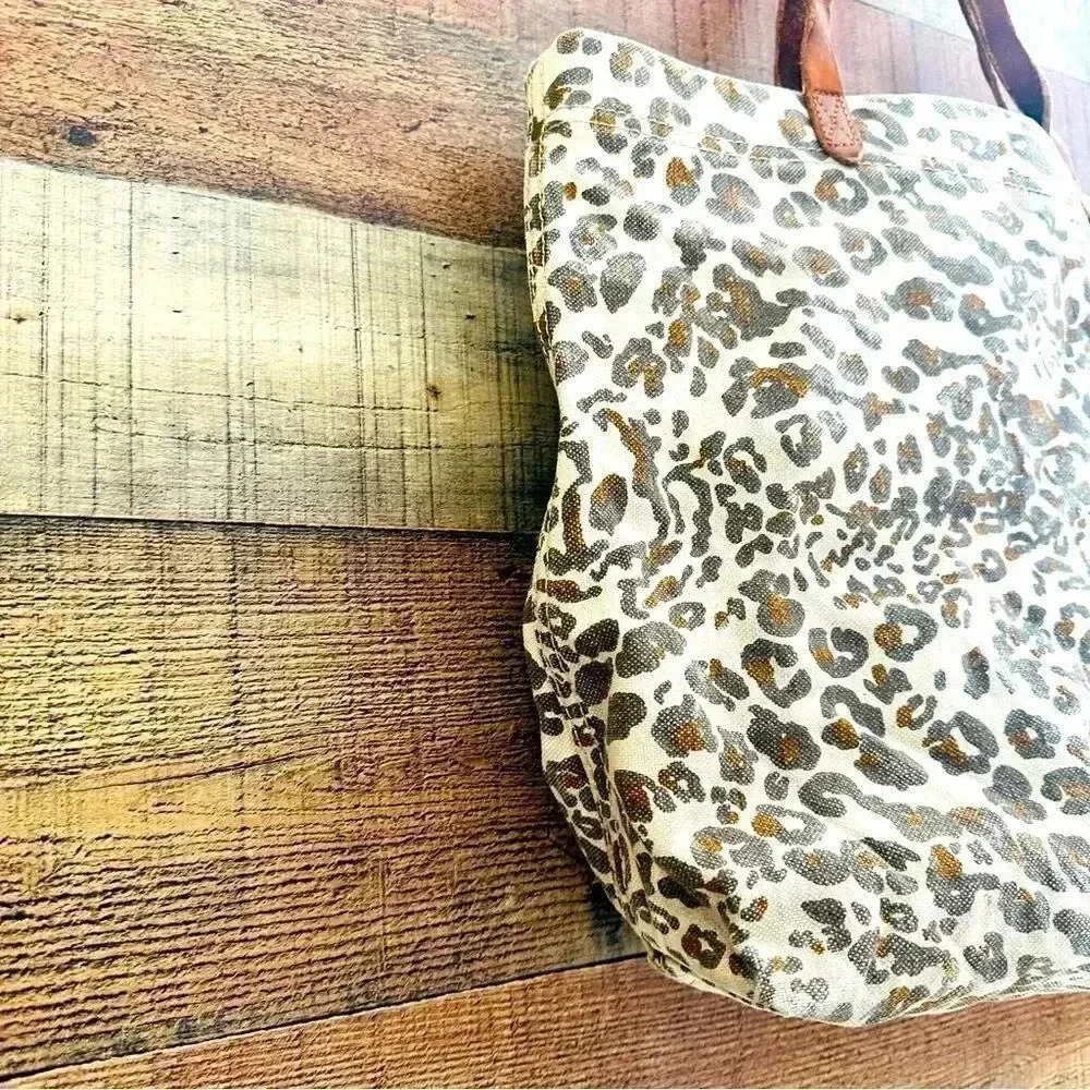 Madewell The Canvas Transport Tote Print Edition Cheetah/Leopard - Picture 6 of 11